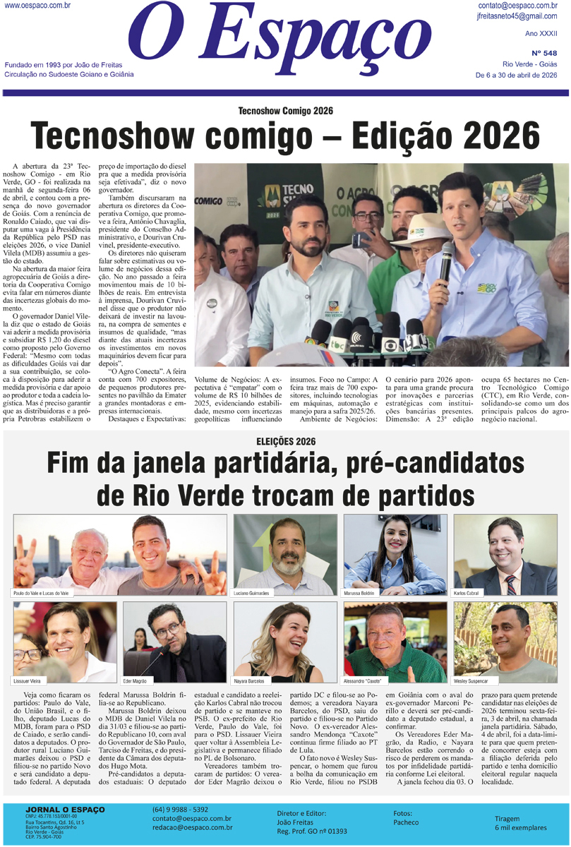 Jornal o Espaço - Edição 548