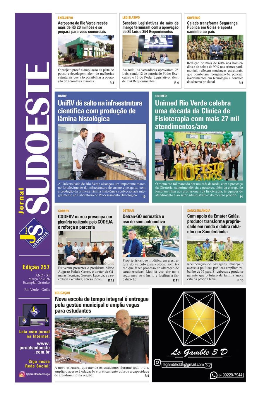 Jornal Sudoeste - Edição 257